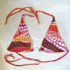 New Milly Cabana Candy String Bikini Top